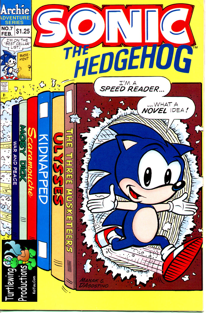 Sonic - Archie Adventure Series February 1994 Comic cover page